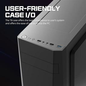 img 2 attached to Корпус ПК Zalman T8 ATX Mid Tower: Спектр RGB-подсветка, USB 3.0, вентилятор 120 мм, съемное крыло для дисков, компактный размер - черный