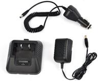 🔌 versatile ham radio base desktop charger: power up your baofeng uv-5r and tyt th-f8 with dc 12v car charge cable logo