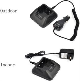 img 1 attached to 🔌 Versatile Ham Radio Base Desktop Charger: Power up your Baofeng UV-5R and TYT TH-F8 with DC 12V Car Charge Cable