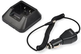 img 3 attached to 🔌 Versatile Ham Radio Base Desktop Charger: Power up your Baofeng UV-5R and TYT TH-F8 with DC 12V Car Charge Cable