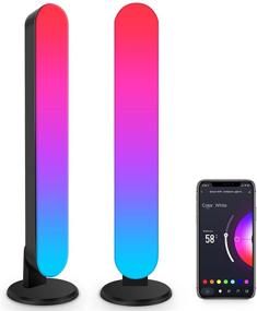 img 4 attached to 🎮 Brillihood Smart LED Light Bars: Enhance Your Gaming Experience with RGB Color Changing, 32 Scene and Music Modes, and Alexa & Google Assistant Compatibility