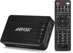 img 4 attached to 📺 AGPTEK 1080P Media Player: High Definition HDMI/AV/VGA Output for USB Drive/SD Card, Supports RMVB/MKV/JPEG & More, Remote Control Included