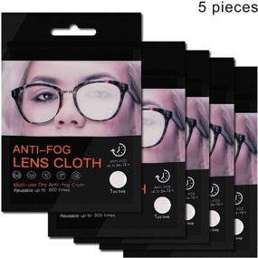 img 3 attached to 👓 MAFENLY Anti-Fog Microfiber Glasses Cleaning Cloth - Pack of 5 Pieces, Ideal for All Electronic Equipment Screens and Lenses - White (5 Pack)