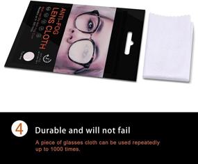 img 2 attached to 👓 MAFENLY Anti-Fog Microfiber Glasses Cleaning Cloth - Pack of 5 Pieces, Ideal for All Electronic Equipment Screens and Lenses - White (5 Pack)