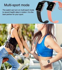 img 1 attached to 📱 uwinmo Smart Watch: Advanced Fitness Tracker with Heart Rate Monitor, Activity Pedometer, and Information Reminder for Android iOS Phones - Waterproof, Sport Watch for Women and Men