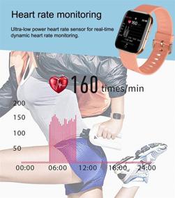 img 2 attached to 📱 uwinmo Smart Watch: Advanced Fitness Tracker with Heart Rate Monitor, Activity Pedometer, and Information Reminder for Android iOS Phones - Waterproof, Sport Watch for Women and Men