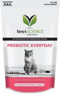 🐱 vetriscience probiotic everyday for cats - digestive support supplement, 60 bite sized chews logo