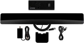 img 4 attached to 📺 UltraPro Amplified TV Antenna Bar with Surge Protector Tap, 1 Outlet + 1 USB Port, Supports 4K 1080P VHF UHF, 280 Joules, Long Range Signal Booster Bar Built-in LTE Filter, 58229