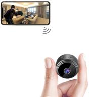 2021 arebi spy camera wireless hd 1080p: mini home security covert nanny cam with wifi, motion detection, and night vision - a10 plus logo