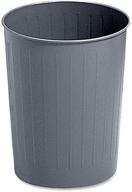 🗑️ safco products 9604ch charcoal round wastebasket - 23 1/2-quart capacity logo