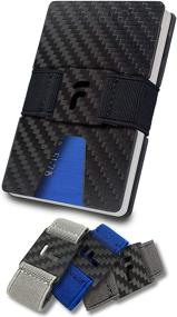 img 4 attached to FIDELO Carbon Fiber Slim Wallet