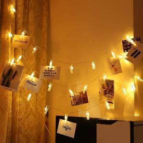 img 4 attached to 🎁 Adecorty 40 LED Photo Clip String Lights: Perfect Christmas Gift for Teen Girl!