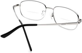 img 2 attached to 👓 Comfortable Bifocal Reading Glasses: Metal Frame Readers for Men and Women - Eyeglasses for Clear Vision and Style!