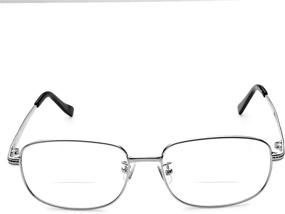 img 3 attached to 👓 Comfortable Bifocal Reading Glasses: Metal Frame Readers for Men and Women - Eyeglasses for Clear Vision and Style!