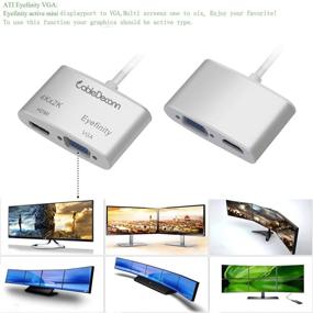 img 3 attached to 🔌 CableDeconn Aluminum Shell Thunderbolt Mini Displayport to HDMI VGA Adapter: For Apple Macbook, Surface Pro, Thinkpad X1 - 4K HDTV Eyefinity VGA Converter