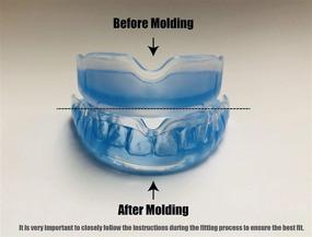 img 3 attached to 🏀 COOLLO SPORTS BB Custom Fit Boil and Bite Mouth Guard - Perfect for Basketball, Karate, Martial Arts, Wrestling, and MMA (Free Case Included!) - Adult Size (11 & Above) Blue & Trans.