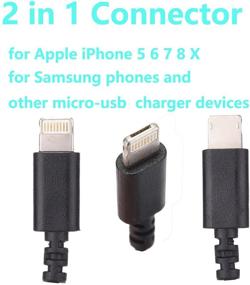 img 1 attached to Retractable Chargers Tangle Free Vehicle Micro USB
