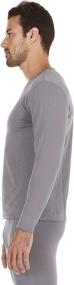 img 1 attached to 🔥 Bodtek Premium Fleece Lined Men's Thermal Underwear: Long Sleeve Baselayer Top for Exceptional Warmth