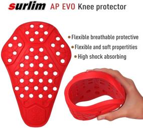 img 1 attached to 👖 Surlim CE Insert Armor Motorcycle Pants Replacement Pads - Knee Protector Pair