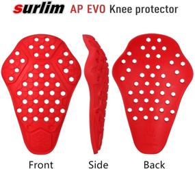 img 3 attached to 👖 Surlim CE Insert Armor Motorcycle Pants Replacement Pads - Knee Protector Pair