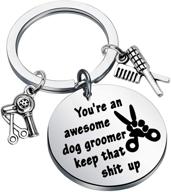 🐶 wsnang dog groomer gift - keychain for amazing dog groomers | appreciation gift for pet groomers | thank you gift for dog hairdressers logo