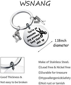 img 3 attached to 🐶 WSNANG Dog Groomer Gift - Keychain for Amazing Dog Groomers | Appreciation Gift for Pet Groomers | Thank You Gift for Dog Hairdressers