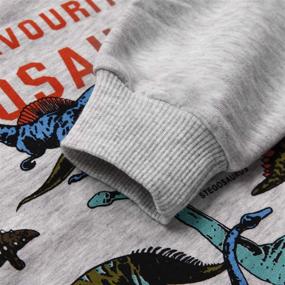 img 1 attached to Dinosaur Sweatshirts Boys' Clothing Dinosaur3 8009 4T Pullover T Shirts in Fashion Hoodies & Sweatshirts