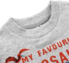 img 2 attached to Dinosaur Sweatshirts Boys' Clothing Dinosaur3 8009 4T Pullover T Shirts in Fashion Hoodies & Sweatshirts