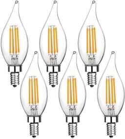 img 4 attached to 💡 Ohderii Non-Dimmable Candelabra Equivalent Filament Bulb