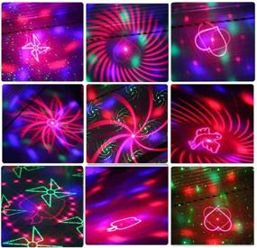 img 3 attached to 🎉 Ultimate LED Stage Lights: Remote Control 36 Patterns RGB Laser Magic Ball with Audio USB Bluetooth - Ideal for Wedding, Birthdays, Christmas Party!