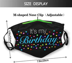 img 3 attached to Birthday Washable Reusable Balaclava Dustproof