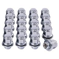 🔩 m12x1.25 mag seat lug nuts: chrome plated, compatible with infiniti, nissan & more (set of 20) logo