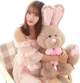 img 4 attached to Lanmore Stuffed Rabbit Animal Girlfriend