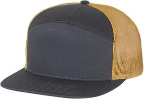 img 1 attached to RICHARDSON Seven Panel Trucker Heather Black Outdoor Recreation for Climbing