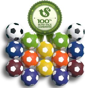 img 1 attached to Premium 14 Pack Colonel Pickles Novelty Foosball Table Replacement Foosballs - 36mm Game Tabletop Size - Vibrant Multi Colored Tabletop Soccer Balls