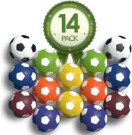 premium 14 pack colonel pickles novelty foosball table replacement foosballs - 36mm game tabletop size - vibrant multi colored tabletop soccer balls логотип