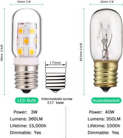 img 2 attached to 🌟 Revolutionize Your Refrigerator Lighting with Microwave Replacement Incandescent Refrigerator Intermediate Bulbs