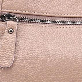 img 2 attached to 👜 Womens Leather Shoulder Handbag: Designer Handbag with Wallet - Handbags for Women