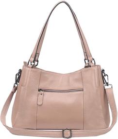 img 3 attached to 👜 Womens Leather Shoulder Handbag: Designer Handbag with Wallet - Handbags for Women