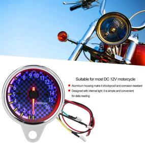 img 3 attached to Gorgeri Universal Motorcycle Tachometer Electronic