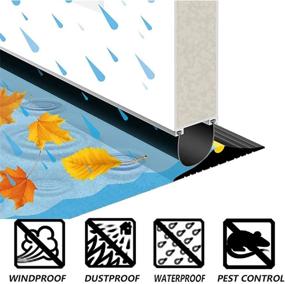 img 2 attached to 🌧️ Universal Weatherproof Replacement with Effective Threshold Stripping