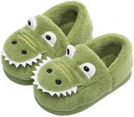 🦕 dinosaur slippers for toddlers: cozy house shoes for boys and girls by angelgift logo