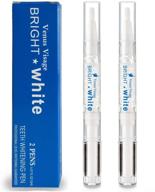 venus visage teeth whitening pen: 2 pens for 20+ uses, effective & painless, sensitivity-free, travel-friendly and easy to use for a beautiful white smile with natural mint flavor logo