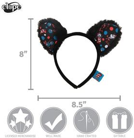 img 1 attached to 🎩 Black Elope Seuss-Patterned Headband