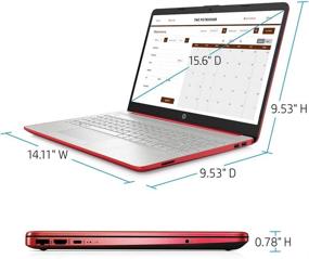 img 1 attached to 💻 2021 HP Pavilion 15.6" HD Laptop with Intel Processor, 4GB RAM, 128GB SSD, HD Webcam, Bluetooth, USB-C, Windows 10 S, Red + Bonus 32GB SnowBell USB Card