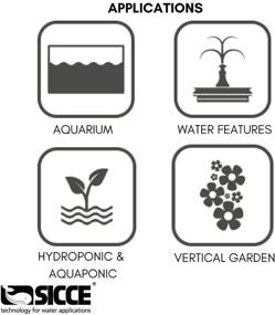 img 1 attached to SICCE MI MOUSE Compact Aquarium Pump: 82 GPH Submersible Pump for Freshwater and Saltwater Tank