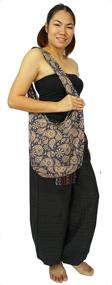 img 2 attached to 👜 Стильные женские сумки и кошельки в бохо-стиле с крестовидным ремнем "Стильные слоны" от Lovely Creationss