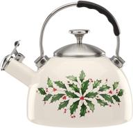 чайник lenox holiday kettle 2 90 green. логотип