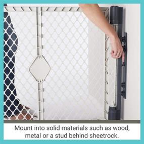 img 1 attached to 🏞️ Expand Your Toddleroo Superyard: Gray Wall Mount Kit for Extra Wide Barrier