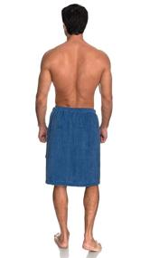 img 3 attached to 🛀 TowelSelections Men's Adjustable Cotton Velour Shower & Bath Wrap, Ideal Bathrobe Cover Up